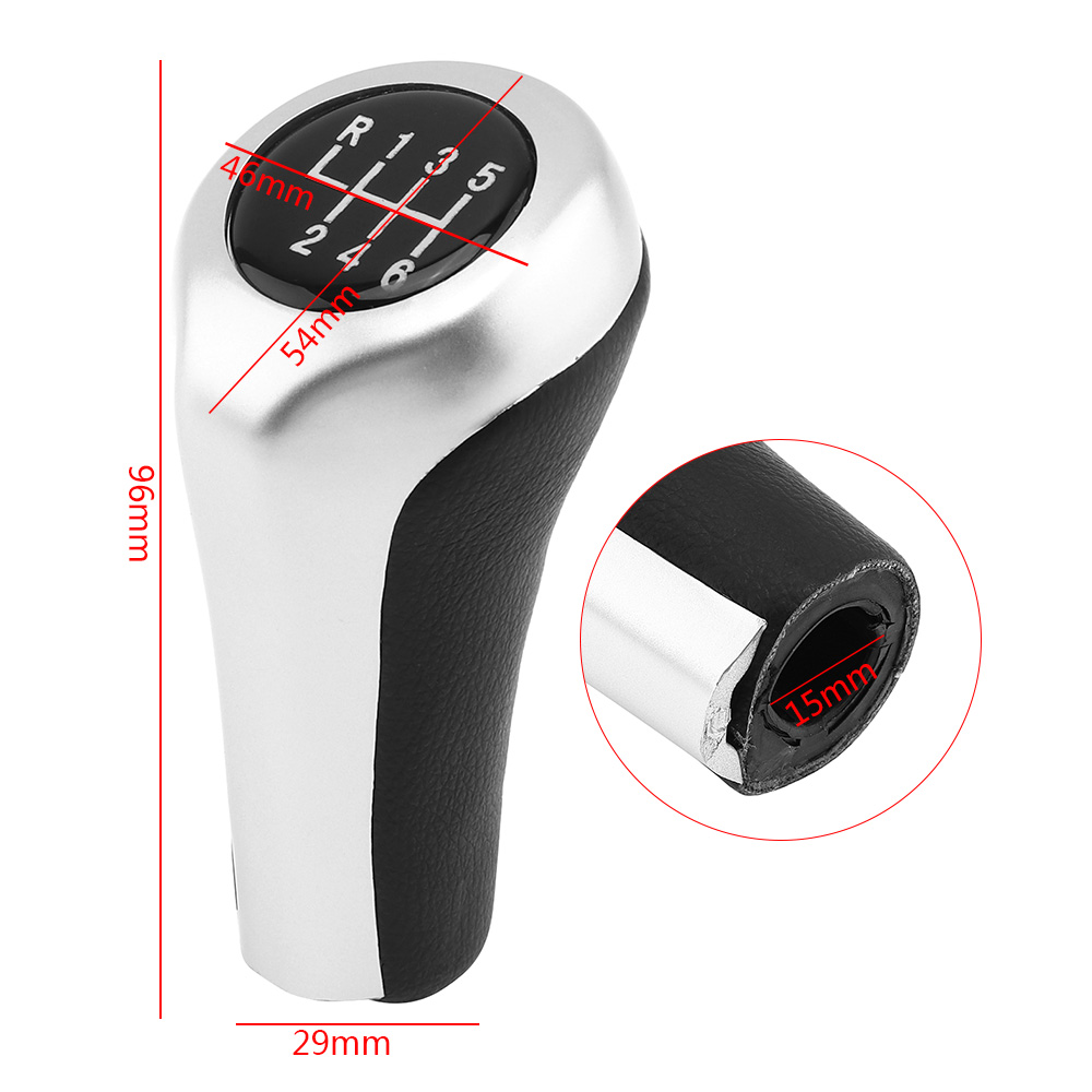 6 Speed Manual Gear Shift Shifter Knob For BMW 1 3 5 6 SERIES E46 E60